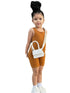 Little Girl Sleeveless Overall Jumpsuit for Summer childrensterritory