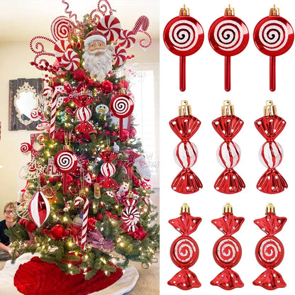 6pcs Christmas Tree Hanging Ornaments for Home childrensterritory
