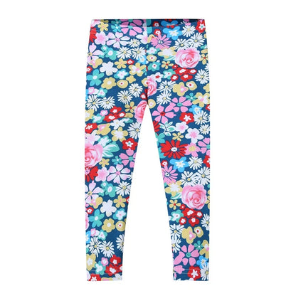 Kids Girls Cartoon Pattern Casual Leggings For 2-8 Years childrensterritory