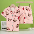 Children's Cartoon Print Long sleeve Loungewear Suits Pajamas childrensterritory