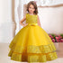 Sequins Bowknot Design Long Princess Dresses for Girls childrensterritory