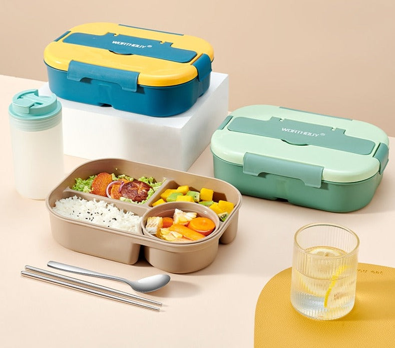 Kid Adult Leak-Proof Portable Lunch Box With Compartment childrensterritory