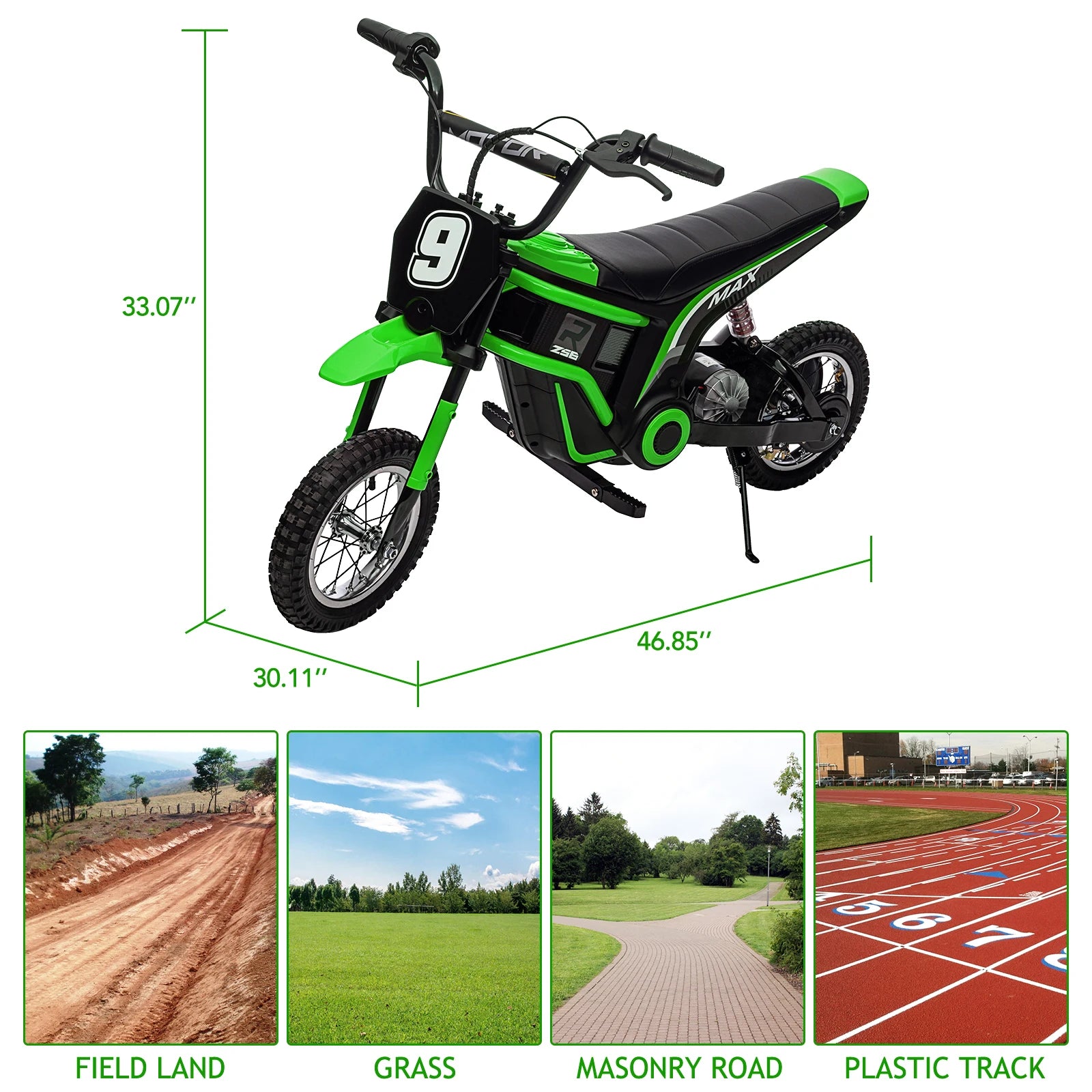 24V Ride On Electric Motorcycle for Kids, Max Weight 135 Lbs childrensterritory