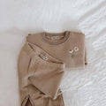Kids Cartoon Print Long Sleeves Warm Clothing Set childrensterritory