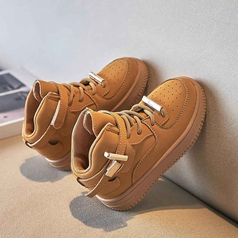 Kids' Soft High-Top Sneakers for School childrensterritory