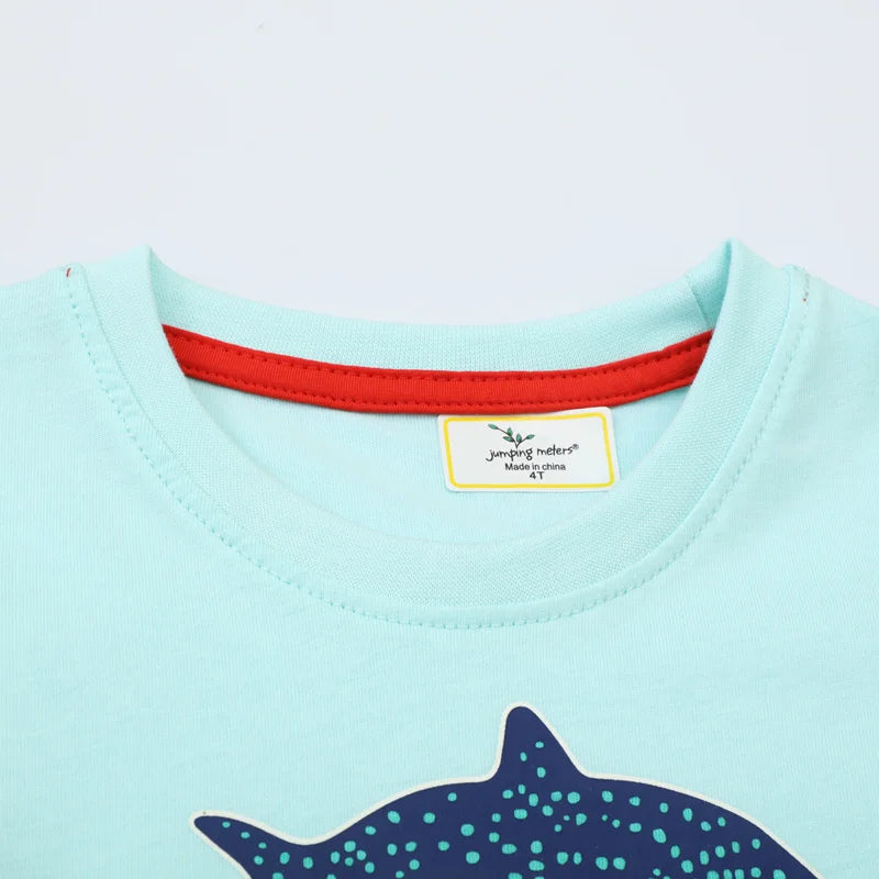 Kids Cartoon Printed Cotton Tees for Summer