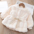 Girls’ Stylish Soft Long-Sleeve Winter Fur Coat childrensterritory
