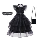 Wednesday Addams Kids Easter Halloween Party Costumes childrensterritory