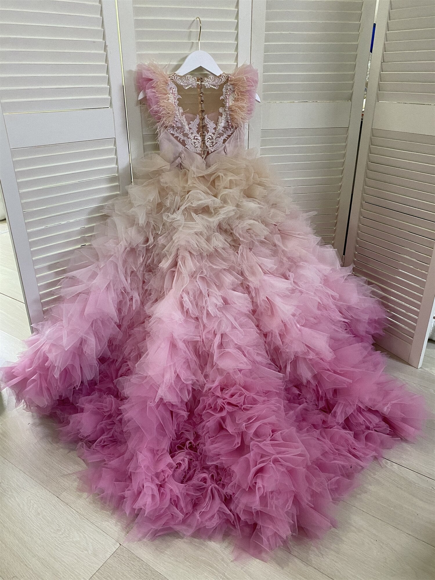 Handmade Elegant Floor Length Flower Girl Dresses childrensterritory