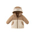 Kids Girls Boys Cartoon Design Hooded Warm Fleece Overcoat childrensterritory