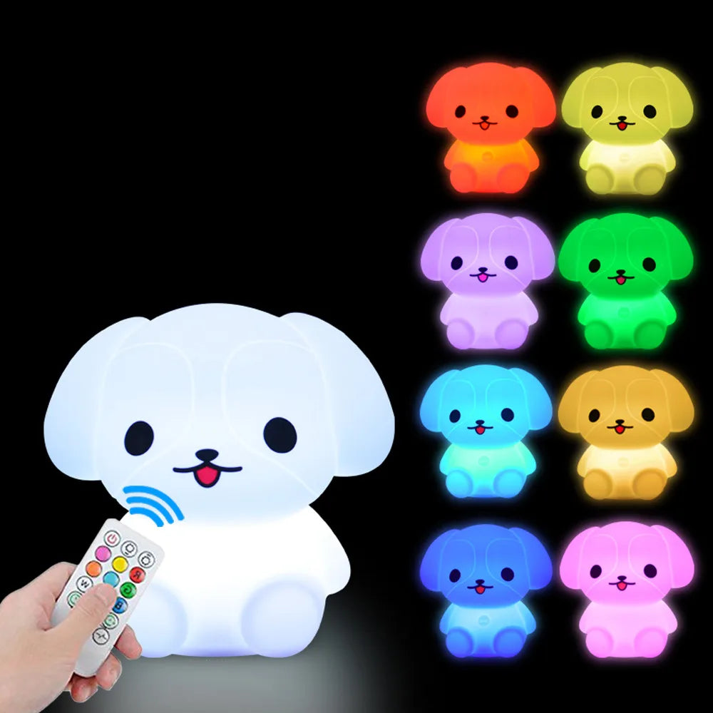 Rechargeable Owl LED Night Light in 9 Colors for Kids Room childrensterritory