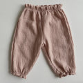 Printed Soft Cotton Girls Casual Pants childrensterritory