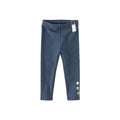 Cute Floral Print Little Girls' Casual Cotton Tight Pants childrensterritory