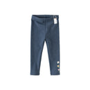Cute Floral Print Little Girls' Casual Cotton Tight Pants childrensterritory