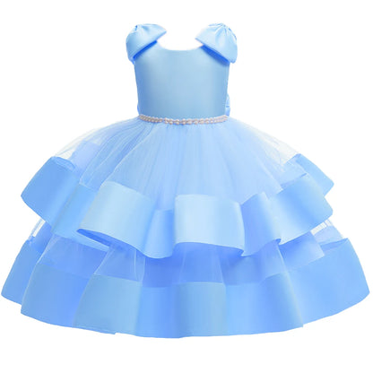 Bow Design Elegant Princess Tutu Dress For Girls childrensterritory