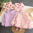 Full Sleeve Solid Color Girls' Winter Jackets childrensterritory