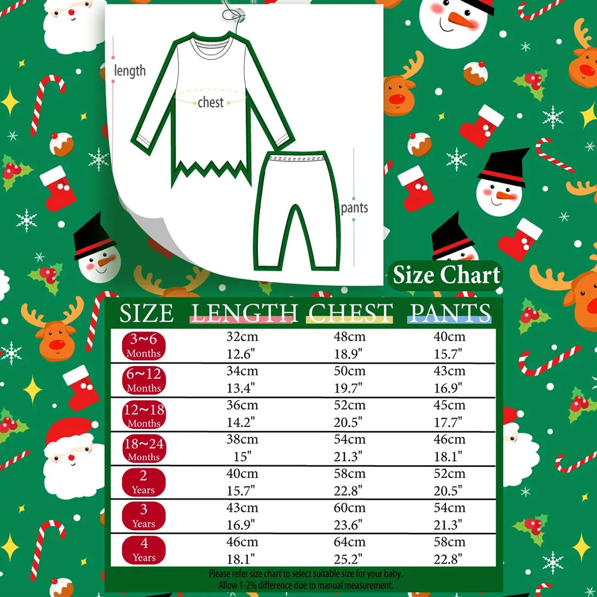 Baby Kids Christmas Winter Clothing Set