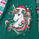 Girls Unicorn Printed Full Sleeve Straight Top childrensterritory