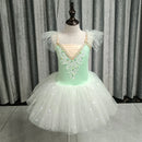 Kids Girls Sequined Ballet Leotard Tutu Dresses childrensterritory