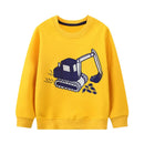 Kids Boys Cartoon Dinosaurs Print Cotton Sweatshirts childrensterritory