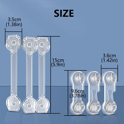 Anti-opening 3/5 Pieces Baby Cabinet Locks Protection Buckle childrensterritory