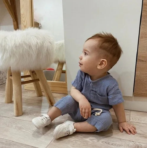 Casual Cotton Summer 2-Piece Outfits for Baby Unisex