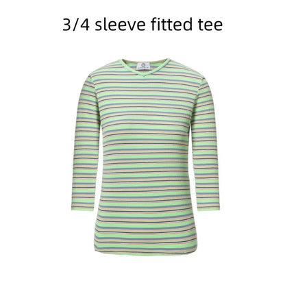 Solid Colour Full Sleeves Summer Clothing Sets For Girls childrensterritory