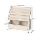 4-Tier Large Kids' Bookshelf And Toy Storage Organizer childrensterritory