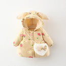 Girls Cartoon Design Winter Warm Jackets childrensterritory