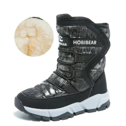 -30 Degree Kids Thick Mid Warm Waterproof Non-slip Boots childrensterritory