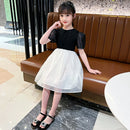 Casual Style Kids Girls Patchwork Princess Dress childrensterritory