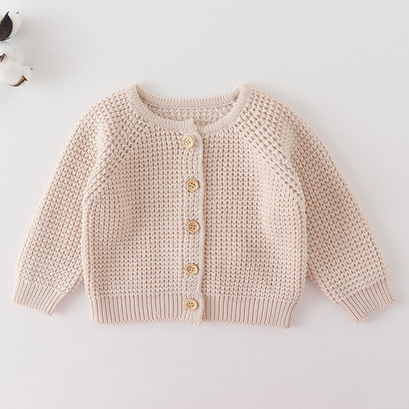 Infant Girls Long Sleeve Embroidery Knitted Cardigan childrensterritory
