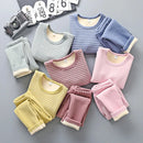 Thick Warm Long Sleeve Kids Pyjamas for Autumn Winter childrensterritory