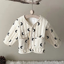 Kids Sleeveless Cotton-padded Printed Warm Coats childrensterritory