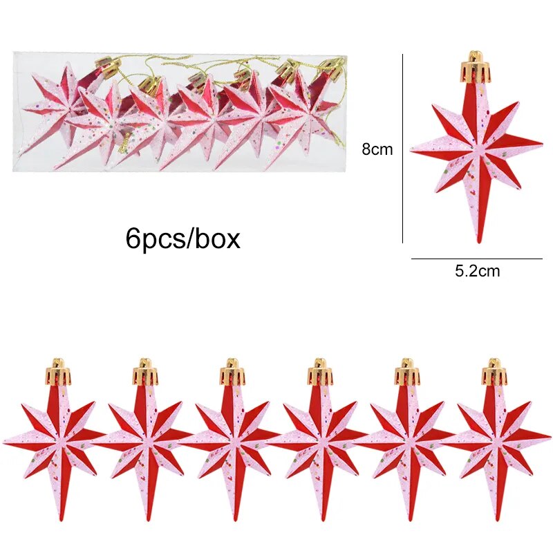 6pcs Christmas Tree Hanging Ornaments for Home childrensterritory