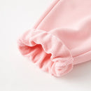 Girls Cartoon Printed Striped Hooded 2pcs Tracksuit childrensterritory