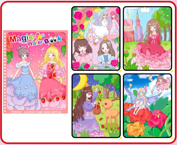 Kids Magic Water Coloring Books Toys for Birthday Gifts childrensterritory