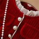 Girls' Long-Sleeved Elegant Winter Dresses childrensterritory