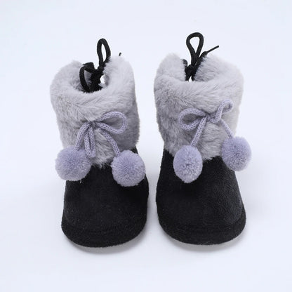 Infant Warm Cozy Fleece Snow Boots childrensterritory