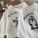 Embroidery Cartoon Bear Design 2Pcs Baby Girl Clothing Sets childrensterritory