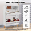 White Entryway Shoe Storage Cabinet for Home childrensterritory