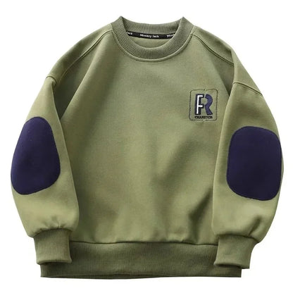 Letter Print Long Sleeved Oversizes Sweatshirts for Kids