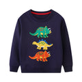 Boys Cartoon Dinosaurs Print Sweatshirts childrensterritory