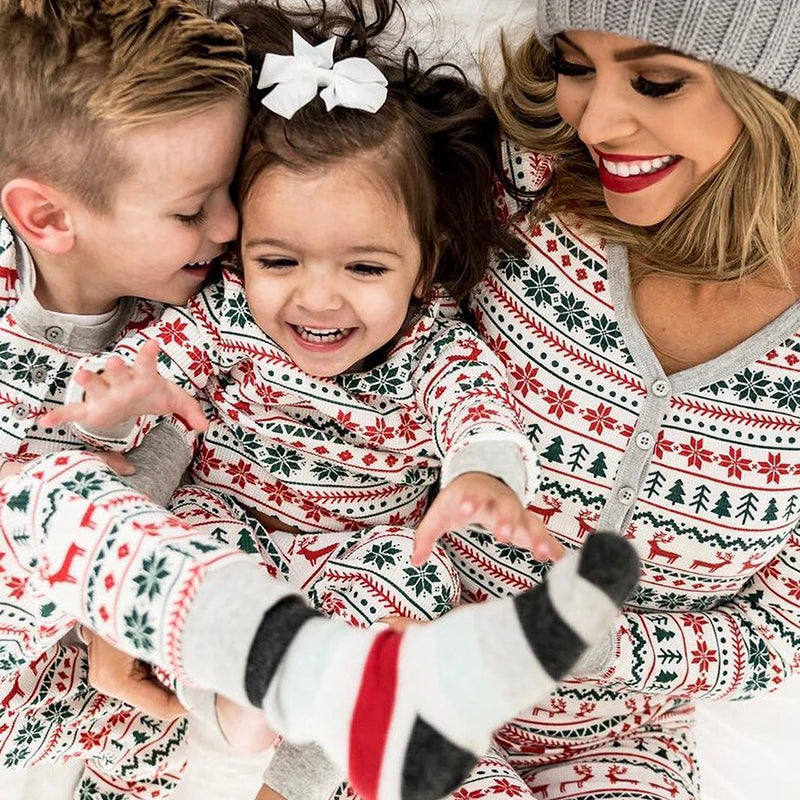 Printed Matching Christmas Sleepwear for Kids/Adults childrensterritory
