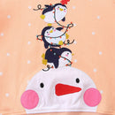 Little Girls Cartoon Snow Man and Penguin Print Sweatshirts childrensterritory