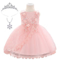 Baby Girl Lace Embroidered Formal Occasion Gowns childrensterritory