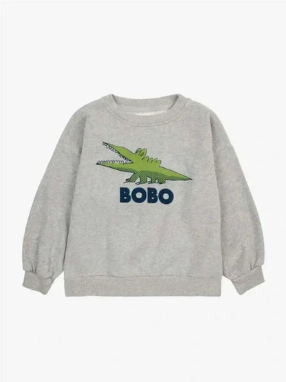 Kids Long-sleeved Round Neck Printed Sweatshirts childrensterritory