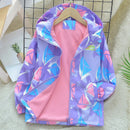 Kids Girls Waterproof Fleece Lined Hooded Jackets childrensterritory