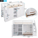 Multipurpose Loft Bed featuring Shelves, Closets, and Storage childrensterritory