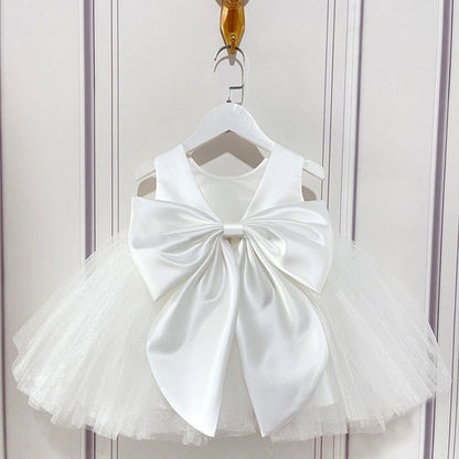 Puffy Tulle Pearls Design Charming Ball Gown for Little Girls childrensterritory